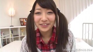 Adorable Japanese cutie Risa Itou enjoys a huge facial