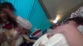 Sexy group sex adventure with horny Asian Risa Shiori 3