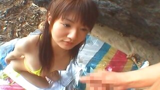 Miku Tanaka Sexy Asian doll gets a pounding on the beach 2