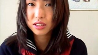 Kaori cum on tit in school uniform