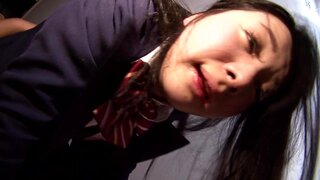 Ravishing threesome sex with a young schoolgirl, Hitomi Fujiwara 5