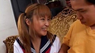 Yui Natsumi cumshot in school uniform