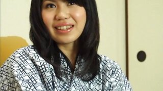 Hot Asian babe gives a nice handjob on a sofa 2