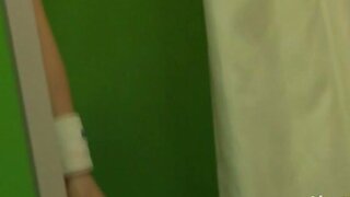 Sexy Japanese teen age cheer leader girl is having fun with sex toys