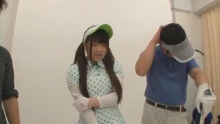 Green Golf Outfit Gets This Cute Teen A Lucky Fucking 2