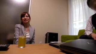 Petite Japanese teacher Ryou Hashimoto fucked by two strong guys 2