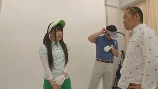 Green Golf Outfit Gets This Cute Teen A Lucky Fucking 3