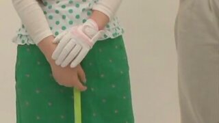 Green Golf Outfit Gets This Cute Teen A Lucky Fucking 3