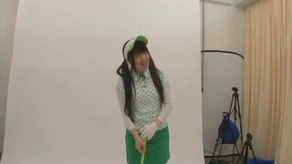 Green Golf Outfit Gets This Cute Teen A Lucky Fucking 3