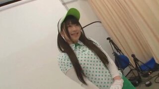 Green Golf Outfit Gets This Cute Teen A Lucky Fucking 3