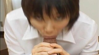 Ruri Anno Is One Heck Of A Secretary, She sucks Cocks On Break!