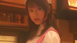 Sexy JP housewife Akiho Yoshizawa washes her hubby and jerks him off