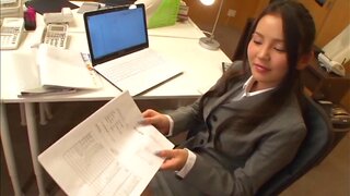 Emiri Okazaki gets a large cock to smash her cherry 2