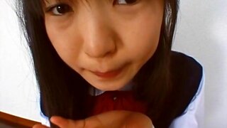Anna Kuramoto schoolgirl blowjob 3