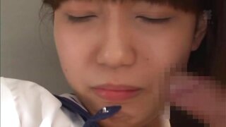 Akane Kuromochi gets kinky and swallows cum 9