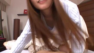Steaming Japanese hottie in bikini Yuri Mano gets cum on face 4