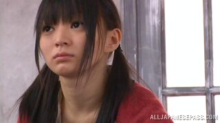Konoha pretty young Asian girl showers with older man