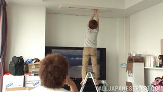 Teen Aina Tsuji gets seduced by horny and hot stud 5