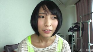 Sexy chick in a short skirt, Miku Abeno boasts of her cock sucking s 6