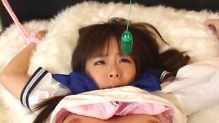 Hinata Seto Lovely Japanese babe spreads her legs 3