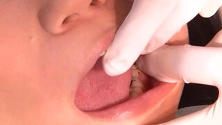 Juicy Japanese AV model is screwed by a horny dentist