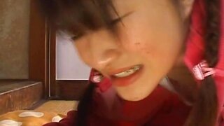 Risa Hano Naughty schoolgirl sucks cock