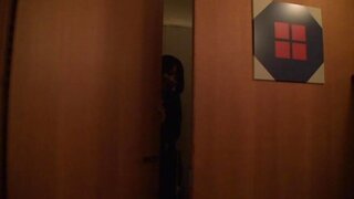Passionate Japanese schoolgirl engulfs and rides cock in a toilet