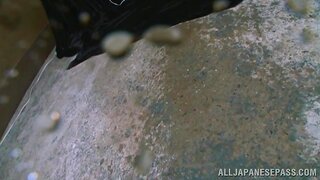 Satou Haruka sexy Asian babe fondles her hot pussy