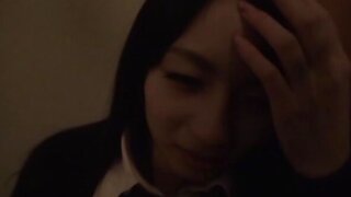 Passionate Japanese schoolgirl engulfs and rides cock in a toilet 2
