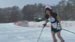 Rin Kawamoto Asian doll is skiing nude 2