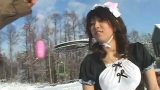 Rin Kawamoto Asian doll is skiing nude 2