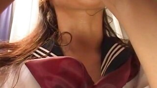 Nao Ayukawa Asian doll gives amazing blowjob 2