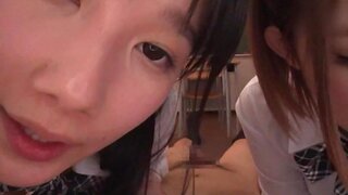 Japanese schoolgirls are being naughty 4