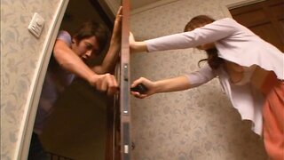 Cock begging sweetie Rina Itou sucks and fucks big rod 2