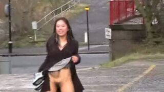 Kinky Asian Amateur Shows Off Her Pussy Outdoors Seductively